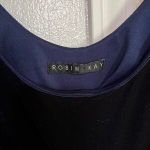 Robin Kay Vintage Blue Velvet Dress